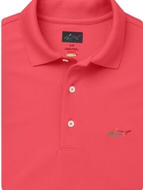 Greg Norman Collection Coral Pink Performance Polo